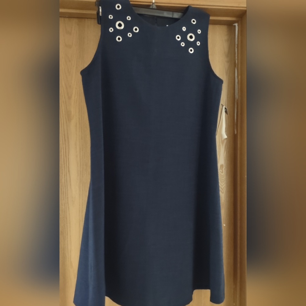 Studio One Navy Sleeveless Dress